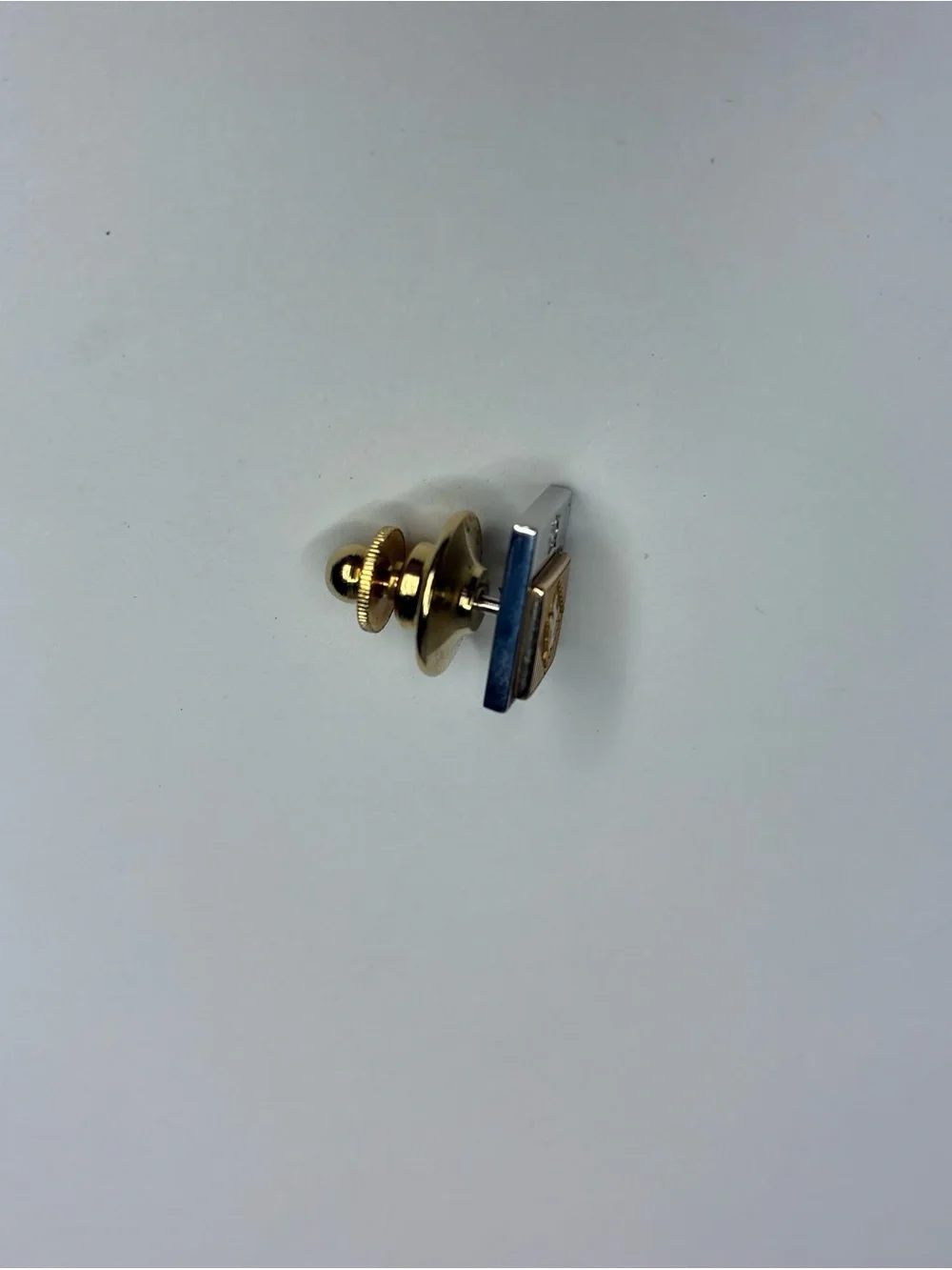 Vintage Gold And Silver Diamond 10K EMB CTO Horse Jockey Equestrian Lapel Pin